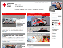 Tablet Screenshot of drk-langenselbold.de